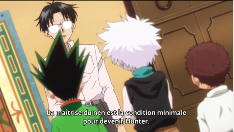 même de son école d’art martial aussi, et c’est justement grâce au fait qu’il le savait qu’il a pu échec et mat Meruem, depuis le départ.