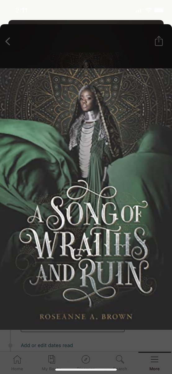 Book 4/2021  @rosiesrambles wrote an excellent MG/YA adventure with family, grief, magic, lore, annnnd it’s so good. And the character growth is so good  #caitreads A SONG OF WRAITHS AND RUIN