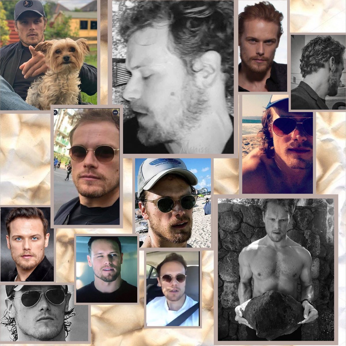 msnissi's tweet photo. @bridgetNsusie @bhdinehart @SusieQZeeLove @shawsome872 A little scruff ... a little ruff ... makes Sam so buff 💪 hot Damn ... Sam is our Jam ... #ScruffySamIsOurJam https://t.co/V7zu3vCkMn