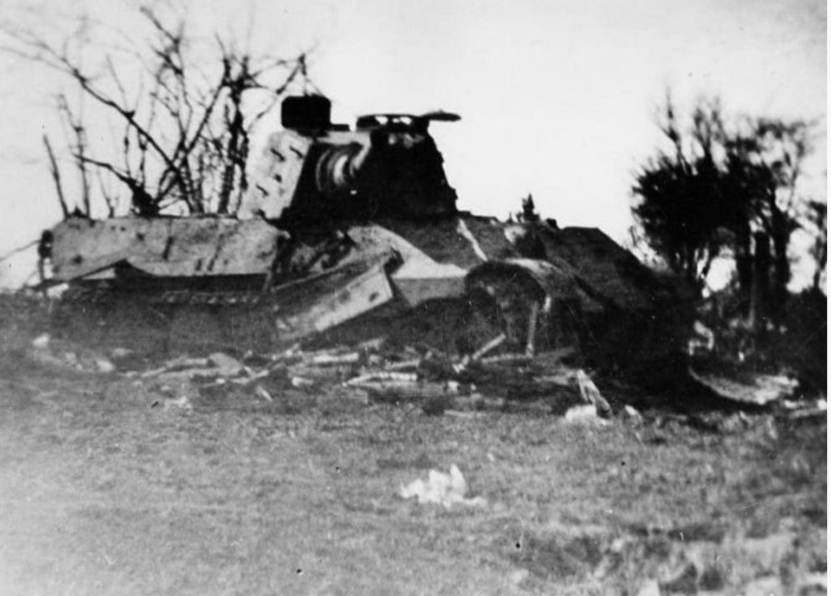 [5 of 19] American tanks had success in Ardennes only if they hit "lucky shots" according to Erlenbusch. Many historians still reference Erlenbusch's findings.