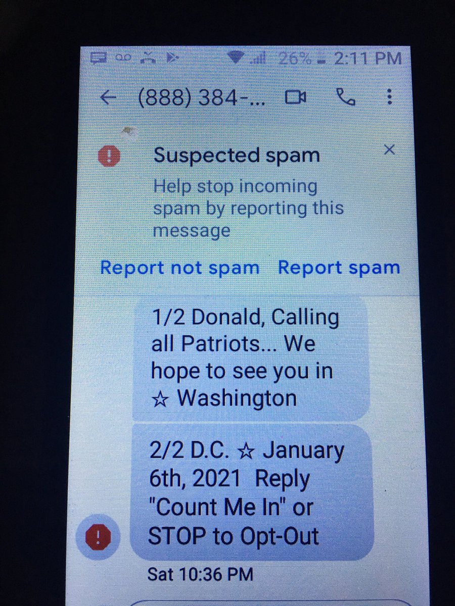 daduderecord's tweet photo. This is how trump did it got all those people to the storm the Capital Washington DC he had hacked every person phone 📱 @etnow @cnnbrk @MSNBC @FoxNews @CBSNews @ABC @TMZ https://t.co/j35eJlXi64