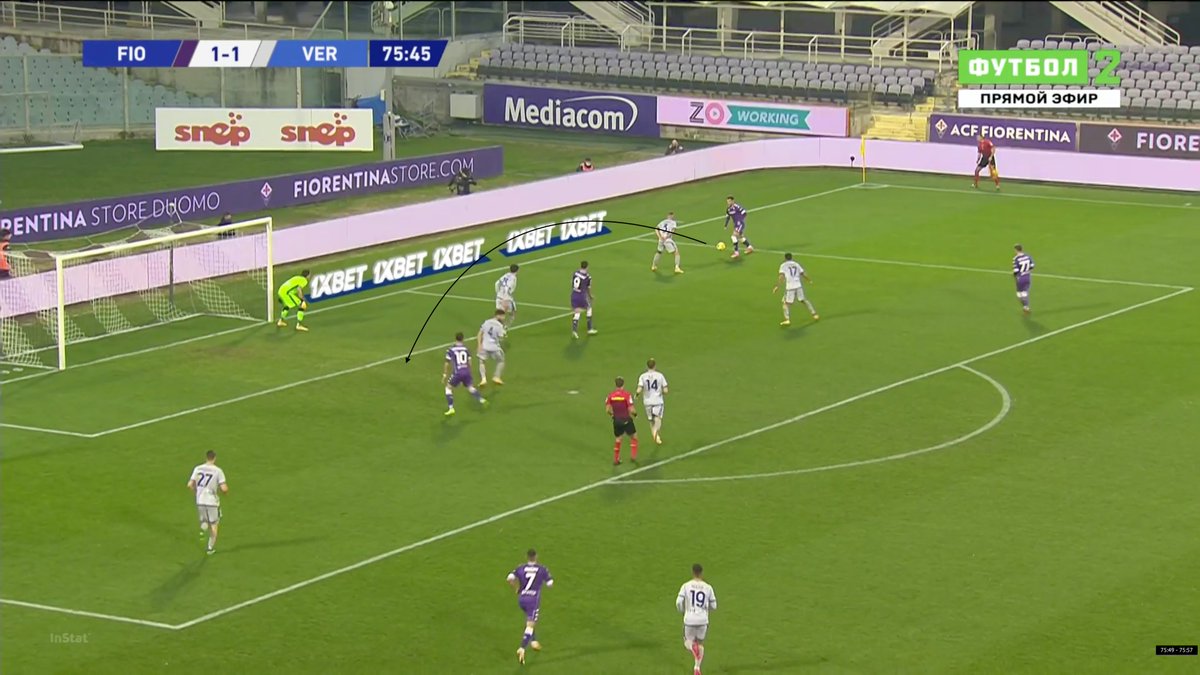 C'est un centreur correct, surtout très intéressant quand le décalage est fait. Il lève la tête, prend l'info, et est capable de trouver la zone comme le joueur libre. En revanche face à une défense compacte il panique souvent et envoie une saucisse.