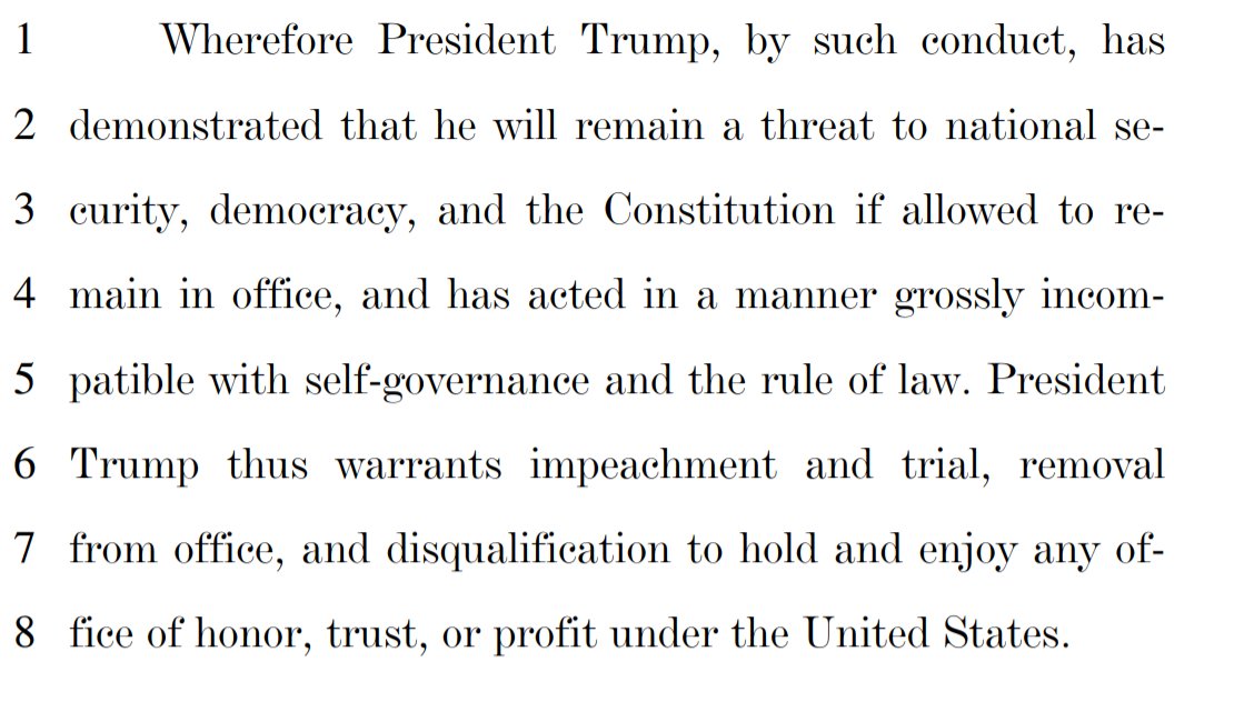 Finally, Cicilline makes the case for why Trump's conduct warrants an impeachment now, even though there are less than two weeks left in Trump's term. 16