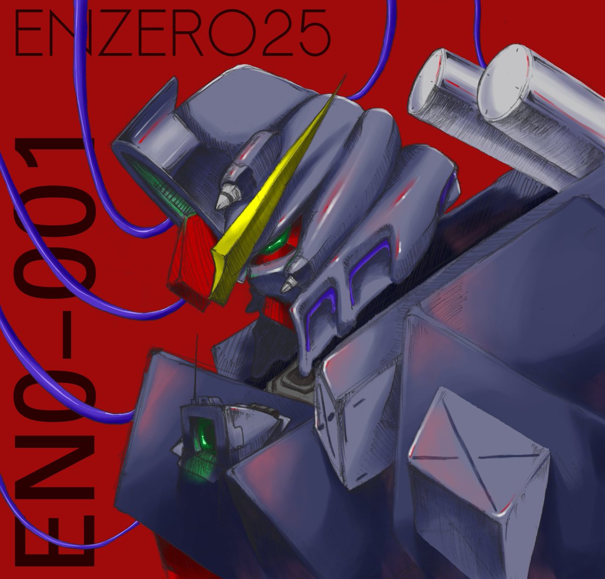 Enzero25's tweet photo. Have been the biggest fan of the Gundam franchise for the longest time. Today, I made my own! Mad respect for mecha designers for designing cool looking robots!

#anime #otaku #artist #animeartist #draw #drawing #gundam #robot #gunpla #ガンプラ #ムシリーズ #カスタムガンプラ #red https://t.co/fr89D8XOXt