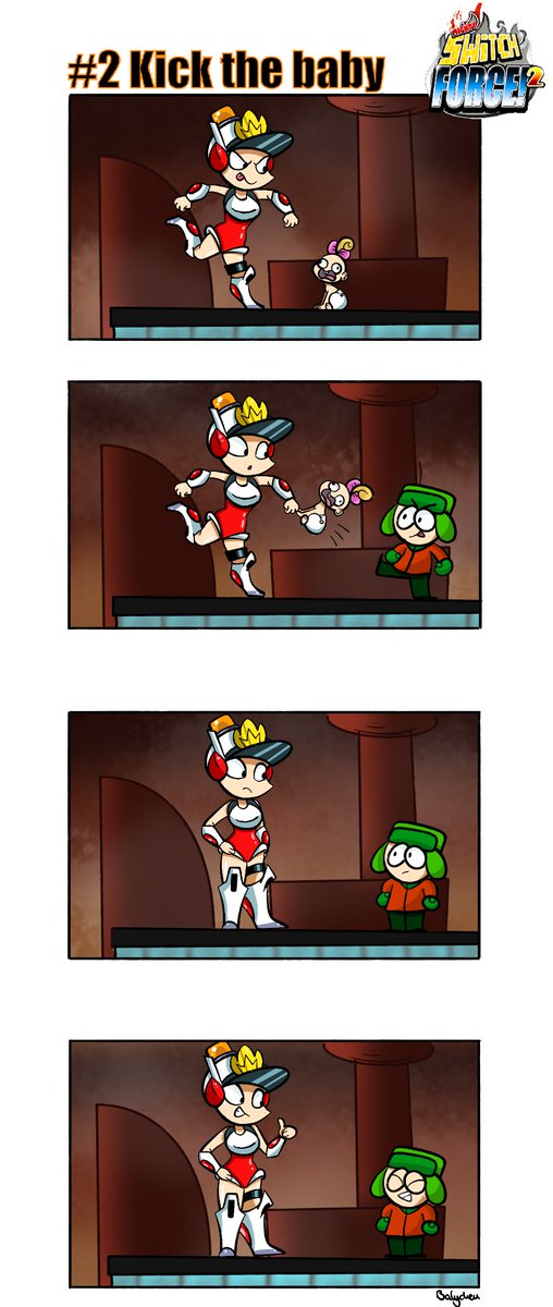 BalychenV's tweet photo. Switch Force Short Comic #2
Sorry it's just so much fun to make xD
Switch Force by @WayForward
Art by @BalychenV me
#switchforce #mightyswitchforce #switchforcecomic #wayforward #southpark #kylebroflovski #kyle #kickthebaby #patriciawagon #shortcomic #comic #procreate https://t.co/qxEf5CFO5g