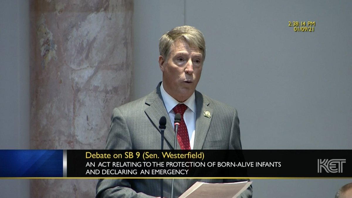 Thankful for my friend <a href="/WalkerThomas_KY/">Walker Wood Thomas</a> carrying Kentucky’s Born Alive Infant Protection Act on the House floor. #SB9 #ChooseLife #kyga21