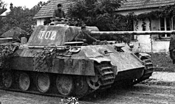 [15 of 19] Point 4 cont: Many German tankers preferred the lighter Mark V Panther medium tank as it was light enough to drive off-road while the heavier Tigers were restricted to roads and heavy bridges, making them easy targets for anti-tank teams and eventually Allied airpower.