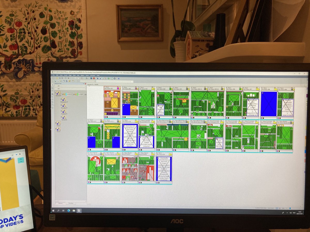 For all the exasperations of WFH, there is something amazing about helping to put ⁦@thesundaytimes⁩ together from the corner of my sitting room. Much less amazing, however, for my kids who were banned from streaming all day so I could have 100% of the broadband....