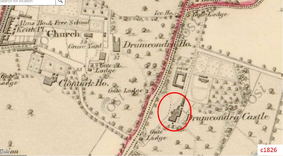 Drumcondra Castle, Drumcondra – Currently used as a school for the blind, the current building sits on the site of an Elizabethan castle built by a John Bathe, c1560 (apparently there is a tablet in the basement bearing the date of construction). The castle is famous for (1/6)