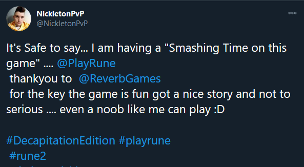 RUNE II Decapitation Edition tweet media