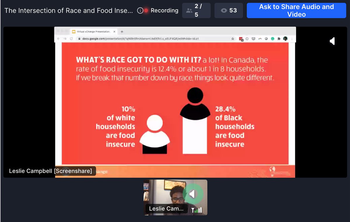 ewb's tweet photo. #STATS and #FACTS The Intersection of Race and Food Insecurity #lesliecampbell @FoodShareTO #ewb #virtualxChange https://t.co/sBoCGhITPp