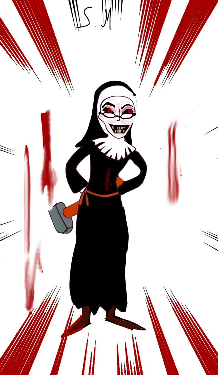 Sm75695987's tweet photo. @KepleriansTeam fanart evil nun #Keplerians #EvilNun #MrMeat #IceScream1 #IceScream2 #IceScream3 And vapros will evil nun somehow take part in ice scream 4? 😇😇😇😇😇😇😇 https://t.co/8dbiLnvJe6