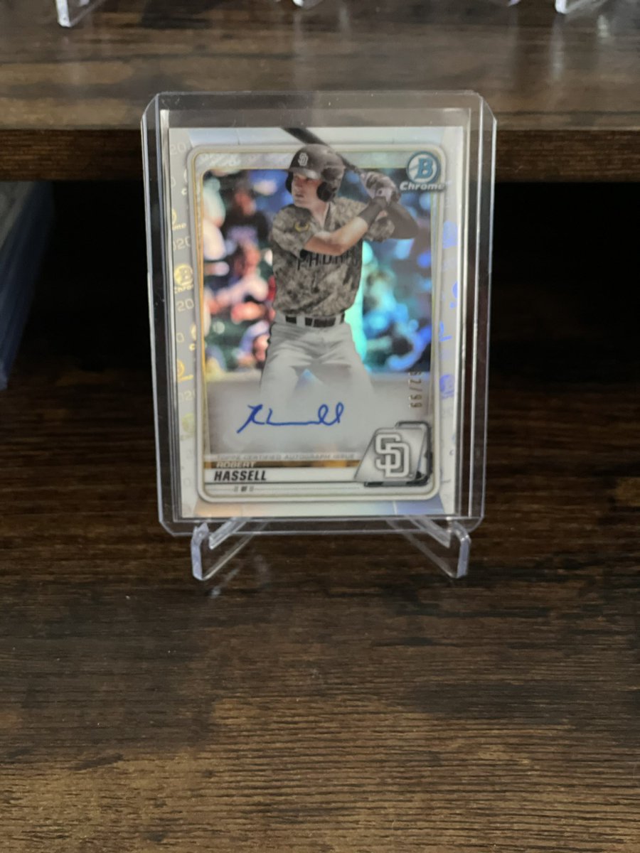 ProspectMine's tweet image. Pulled an image variation Hassell auto on a random pack I picked up today! Let’s gooooo #thehobby
