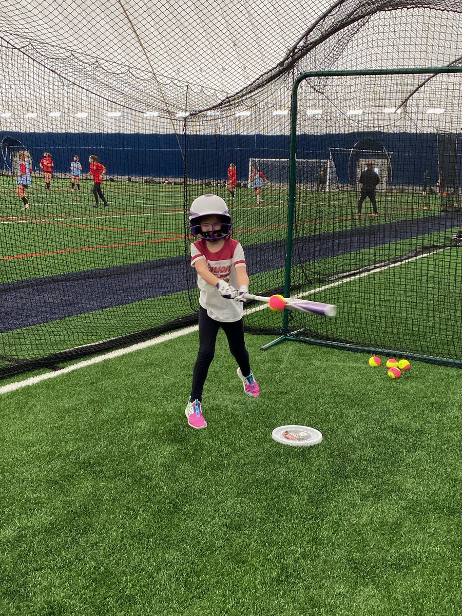 The Crimson Softball Future is Bright as The Next Generation <a href="/elliehosmann/">Ellie Hosmann</a>  Little Sister &amp; Team Super Fan Emily is putting in the work!!! #WeAreCrimson #CrimsonFamily