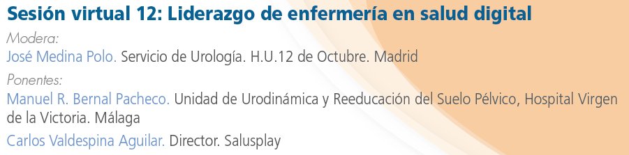 sinug_org's tweet photo. 1⃣1⃣ El uso de cuestionarios y otras herramientas en el diagnóstico de los problemas funcionales y uroginecológicos. #Telemedicina
1⃣2⃣ Liderazgo de Enfermería en Salud Digital
#CursoSINUG2021 #SINUGvirtual @AEEU_Enfuro @salusplay https://t.co/wcx6huiqEO