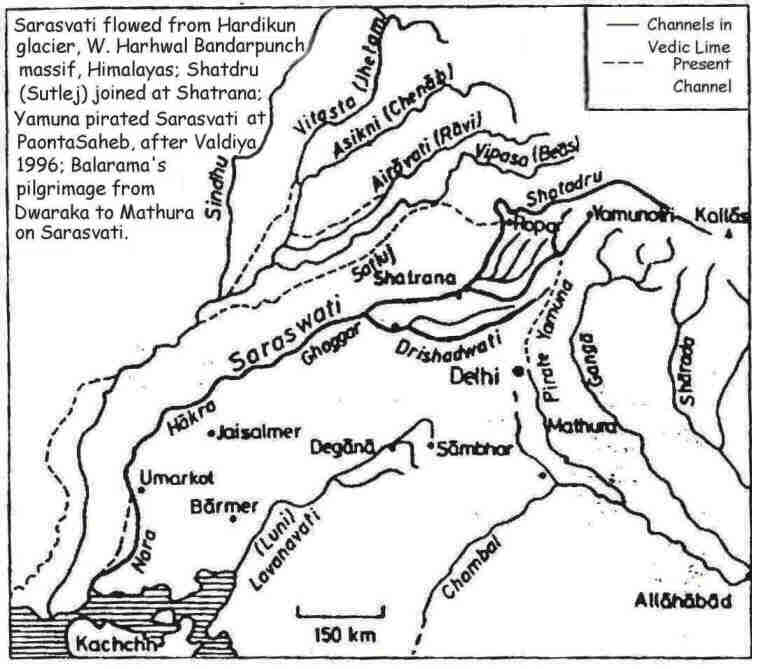 3. However, over period, SAPTA SINDHU Was construed by Our Neigbhours as land of 7 Rivers Rig-7 Rivers -INDUS, Vitasta (Vehit/Jhelum), Asikni (Chenab), Prusni/Eravati (Ravi), Vipasha (Beas), Sutudri (Sutlej) and Saraswati (which dried up)