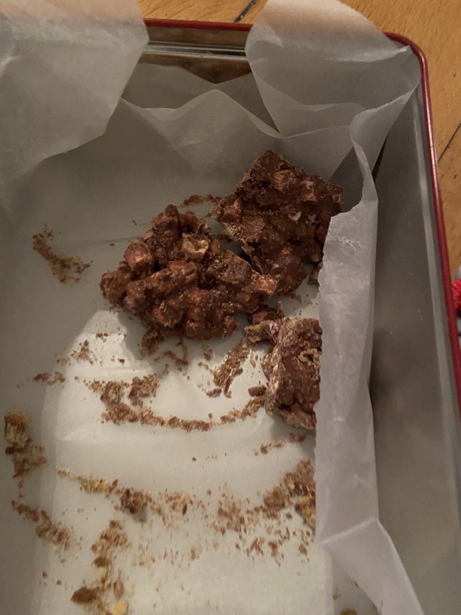 Rocky road devoured after a busy morning!