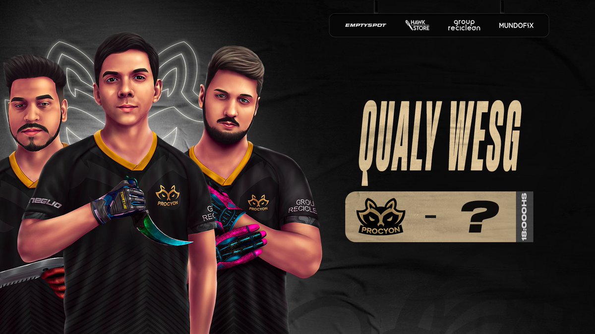 procyonteam's tweet photo. #CSGO | ¡QUEREMOS ESE SLOT!
Tras haberse suspendido ayer, hoy jugamos nuestro partido de 8vos de final vs #KeepMind a las 🕕18:00hs 🇦🇷.
Vamos a seguir bancando al mapache todos juntos en:
📺 https://t.co/AdkexQID4B
#GoProcyon 🦝 #JoinTheCave https://t.co/rpsw5RHihE
