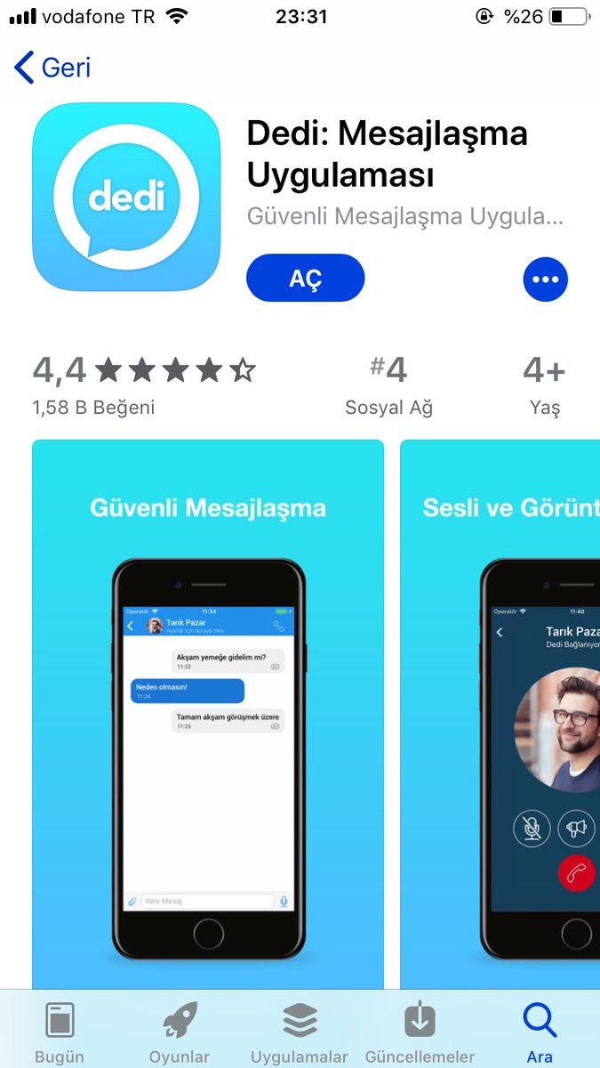 #WhatsAppSiliyoruz Arkadaşlar alternatif seçenekler arasında bu uygulamayıda görebiliriz.