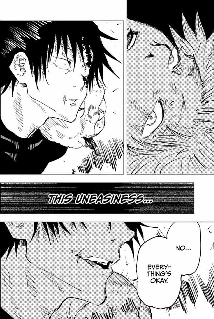 *SPOILERS*However, with Gojo being an OP ass Mf he kills Toji. And as he’s life is taken away we see his thoughts and how he reminisces about his past.