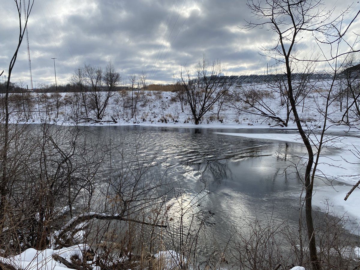 WIPublicLands's tweet photo. Good winter hike today along the MIlwaukee River on urban public lands, some of which were bought with Knowles-Nelson Stewardship funding. Good to see folks fishing the open areas of the river in January! https://t.co/zpZd5NieDx