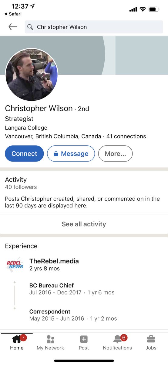 One of  @NPAVancouver’s current directors is Christopher Wilson. He’s also in charge of their fundraising efforts.Christopher Wilson was a Rebel Media employee for years. For those of you not up to speed on extreme right rhetoric — that’s what Rebel Media publishes. (2/5)