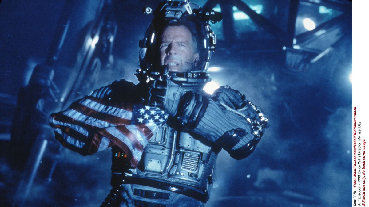 2. Armageddon: Absolute fromage from start to finish, some confusion as to whether this was a space film or a disaster movie. Strong gruff separation-dad effort from Willis. No-one would survive a disaster with decision-making like this. Don't remember a dog. Absurd. 4/10