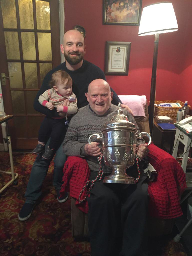 My grandfather, Owen McCarthy passed away at grand age of 95 this week. He was one of Ireland’s top referees in his day, refereeing the FAI Cup final in 1968 (which he always said was the highlight of his career), along with numerous international and European Cup matches.