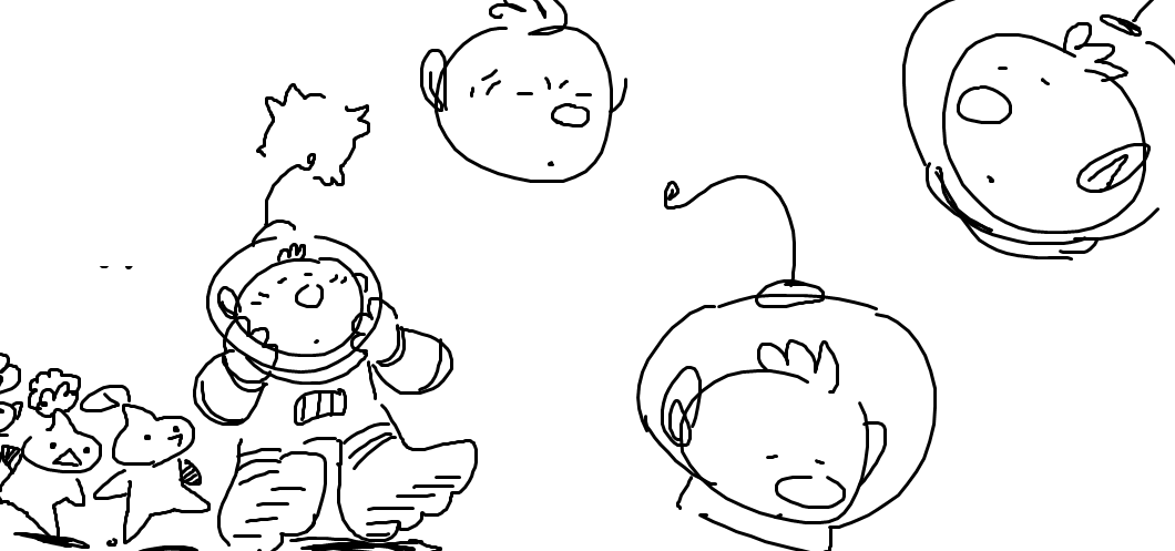 and some olimar doodles 