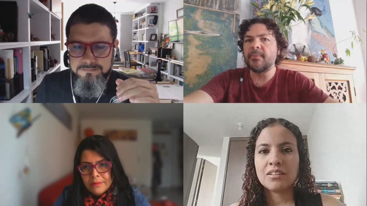 UniversoCentro's tweet photo. 25 de mayo. Francis Corrales, socióloga de la Escuela Nacional Sindical y @cataoquendo , corresponsal del diario El País en Colombia conversaron el 25 de mayo de 2020 sobre la precariedad del trabajo doméstico. #UC2020
https://t.co/0x8zI8efCO https://t.co/CMUyEs36gP