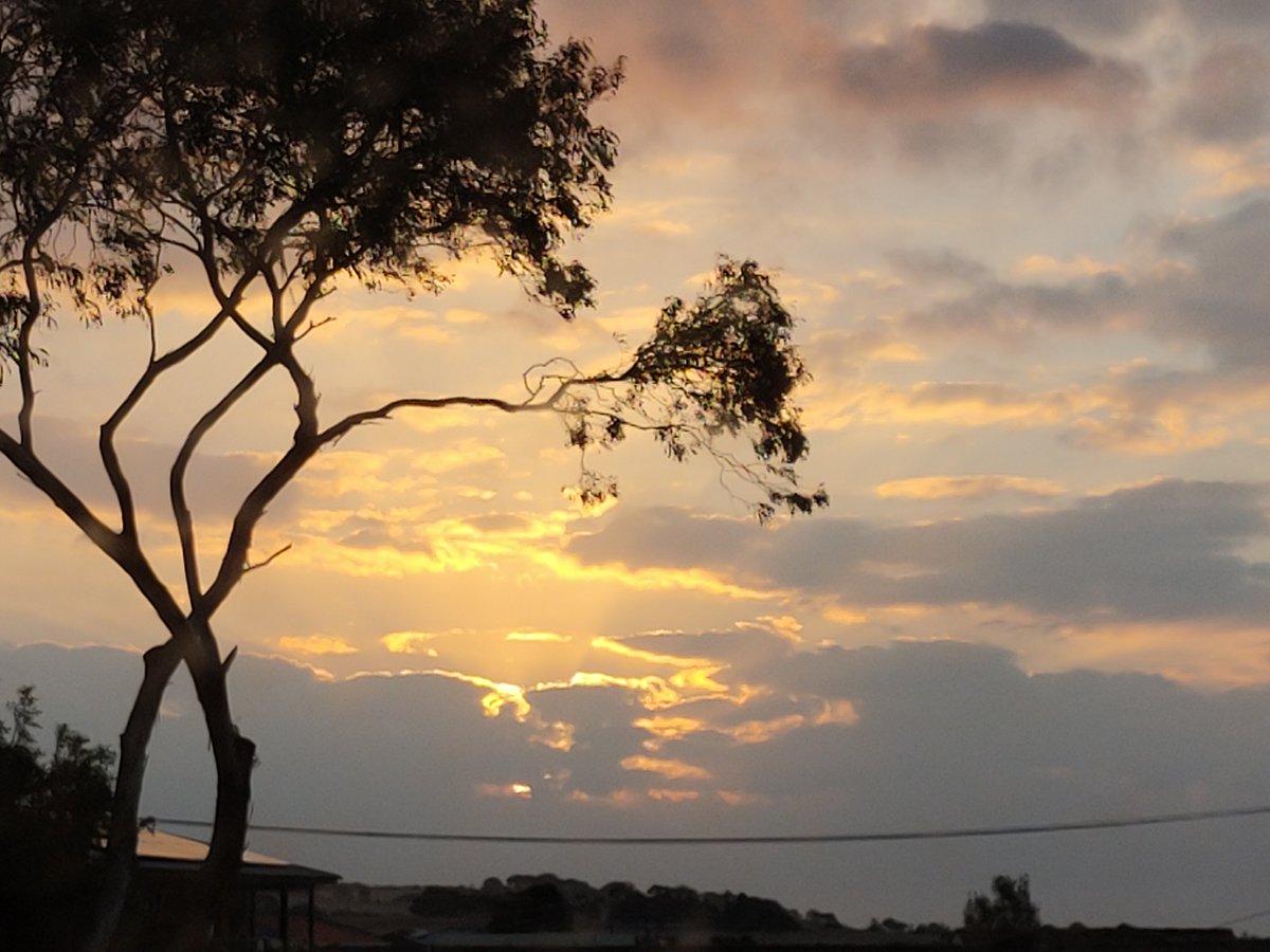 Geelong is over there beyond the golden glow.