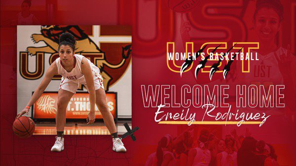USTWBB's tweet photo. Bringing home a Houstonian!  Eneily Rodriguez joins the Celts for this upcoming season. Games start next Friday January 15th. Stay tuned for more information on where you can watch the games!  #CeltFam #USTPride #AlwaysGrowing https://t.co/4LTc879IEG