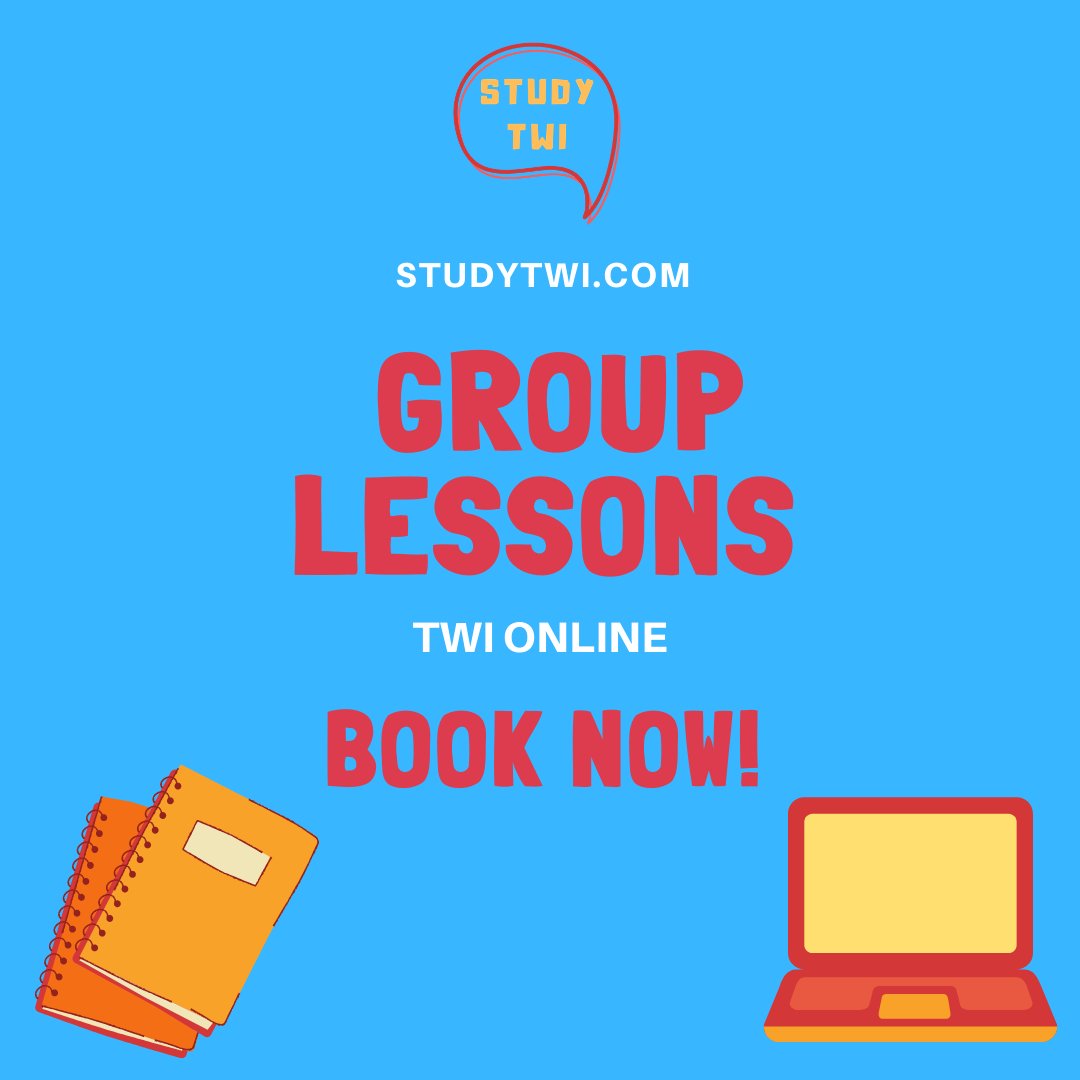 study_twi's tweet photo. Online Twi lessons are back! 💻📚😎 Book your online lessons now to learn Twi at a time that’s right for you! Ideal for beginners and intermediate learners.

Group lessons also available!

👉🏿Book now: https://t.co/mJ7oL1JouJ https://t.co/tYVzRv4R8B