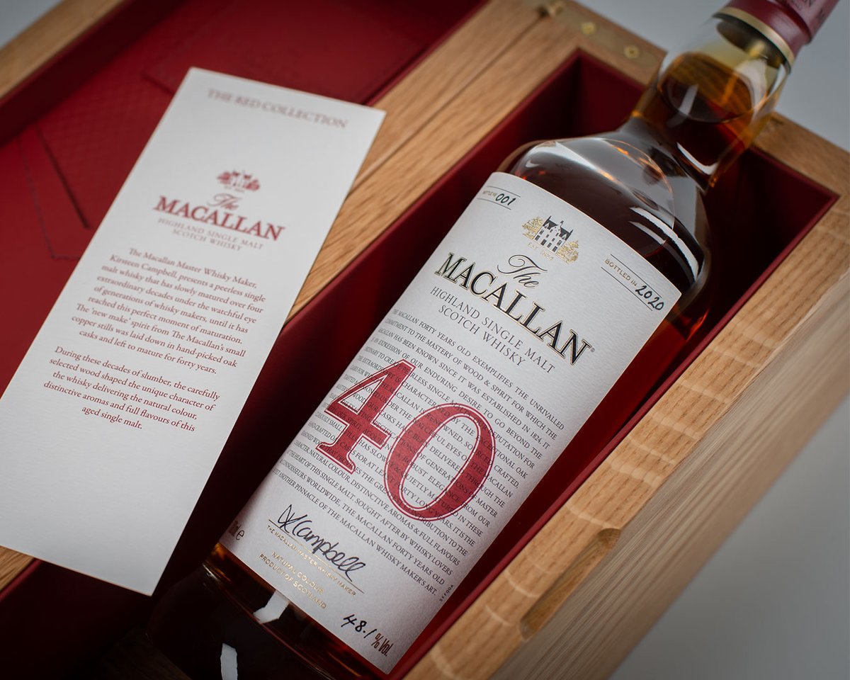 MasterOfMalt's tweet photo. The oldest Macallan ever released (at 78 years old!) could be yours – don't forget to bid in our @The_Macallan The Red Collection Charity Bottle Auctions, with everything over RRP (net of any applicable VAT) going to @HospAction!

https://t.co/0u1cZSwPJ7 https://t.co/q1F75sbYBz