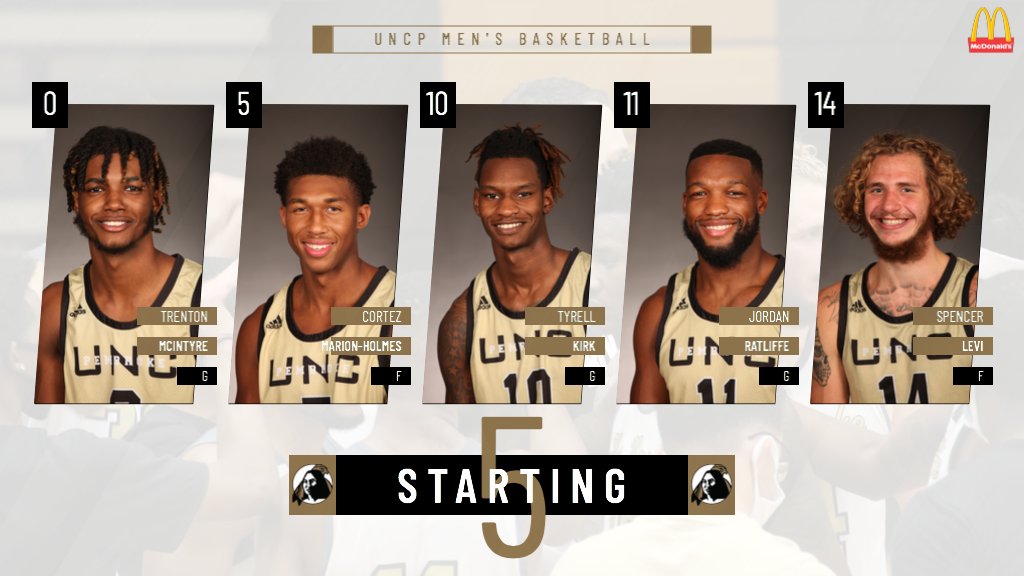 UNCP Men's Basketball tweet media