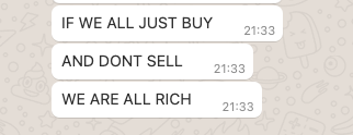LuxCrypto's tweet photo. ksi is wise

just buy, don't sell https://t.co/2GJElTkpjq