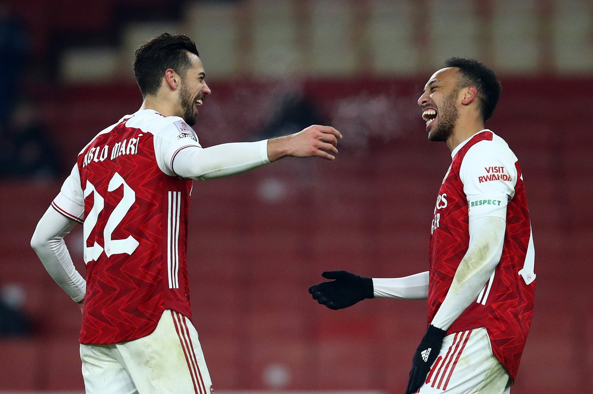 🇪🇸 Pablo Marí since returning to the Arsenal first team:
4️⃣ games
4️⃣ wins
3️⃣ clean sheets
1️⃣ goal conceded
What a come back. 💪 https://t.co/24rtaNmCsD