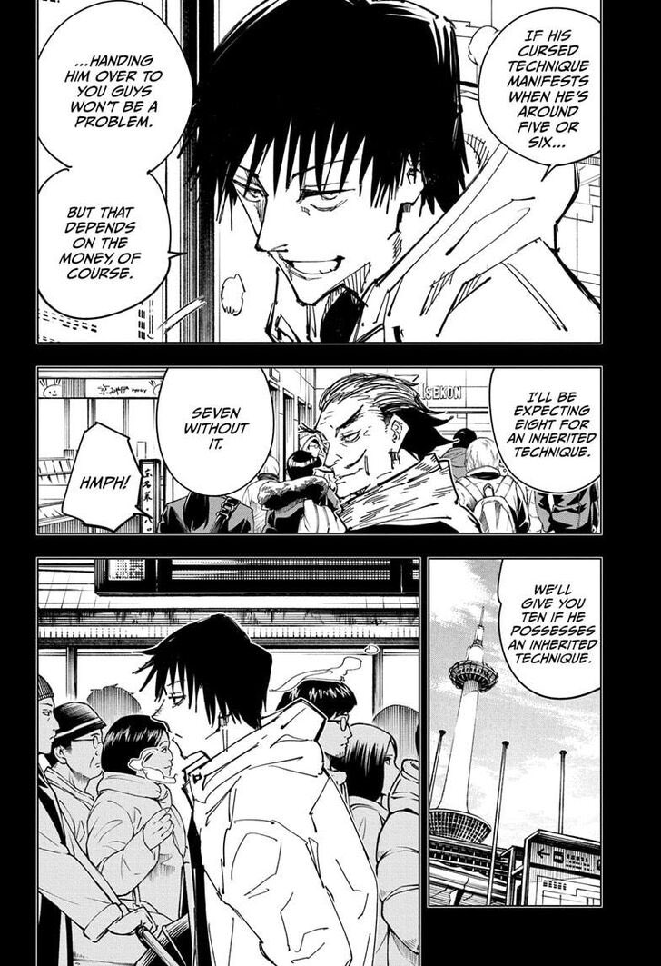 -because he knew his son would get him more money because he knew Megumi would be strong.