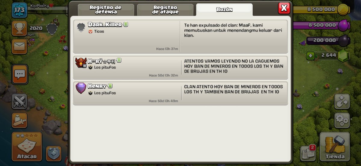 Estoy llorando aun, me hackearon mis cuentas y se robaron mi clan, increíble 😭😭😭, todas mis acc pasaron a mejor vida.