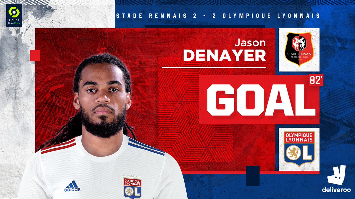 OL's tweet photo. 82' GOOOOAAALLLLLLL !!! 
JEZ JEZ JASOOOOOON DENAYER marque de la tête sur un centre lointain !! ALLEZ !! 
#SRFCOL 2-2 https://t.co/U2ljexpoRy