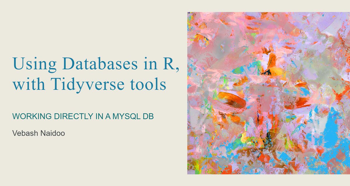 Part III blog post is out - we setup, and communicate with a local MySQL database containing Star Wars data. As always feedback is welcome! #RStats

bit.ly/distill-mysql-…