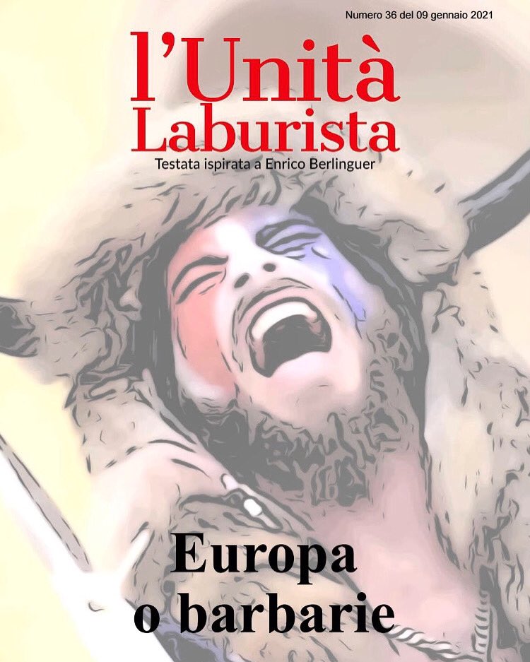 UnitaLaburista's tweet photo. EUROPA O BARBARIE

GRATIS il Nº 36 de “l’Unità Laburista” del 09.01.21, "Europa o barbarie”, all’indirizzo web:
https://t.co/dCKQyuoN5A

Siamo l’Unità Laburista: se ci state ascoltando, siete la #Resistenza.
#lUnitaLaburista #Numero36 #EuropaOBarbarie https://t.co/lbhv7o6lTz