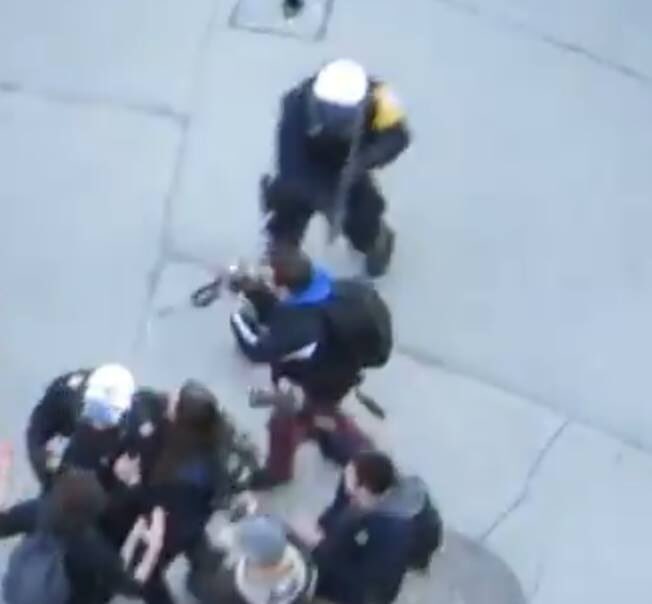 Here’s me getting shot with a rubber bullet at point blank and being detained for taking photos in 2014 & 2015. I have loads of riot experience from years ago ... with the scars to prove it 