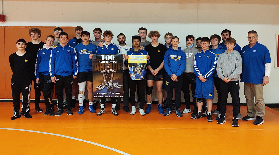 wahoopublic's tweet photo. Congratulations Sebastian Lausterer and Malachi Bordovsky, who each posted their 100th Career Win today @ Oakland-Craig! Impressive!! #GoWahooBlue #ExcellenceEverywhere https://t.co/zW8no7ZwH2
