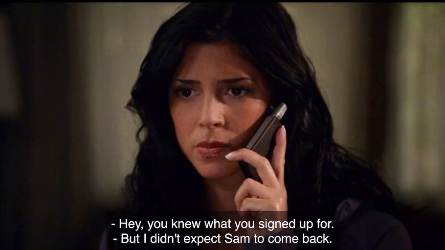 lisa basically telling dean she can’t be with him as long as sam is in his life