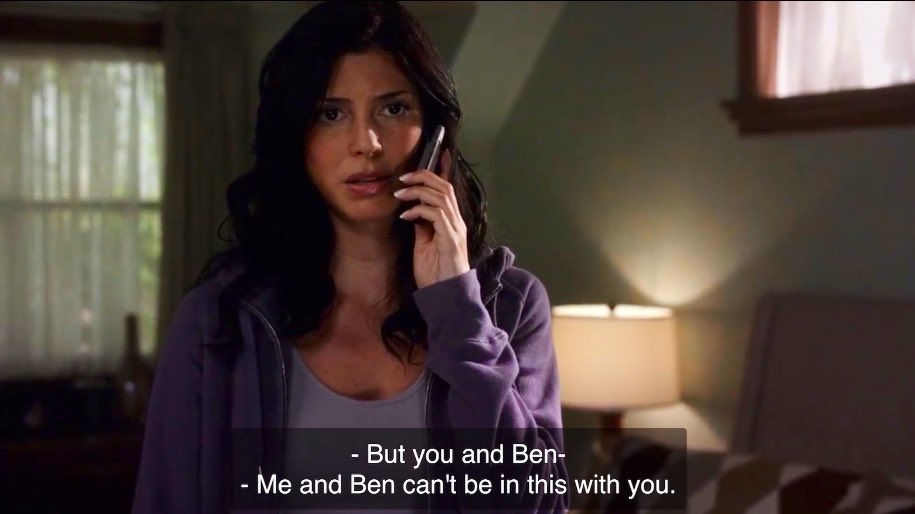 lisa basically telling dean she can’t be with him as long as sam is in his life