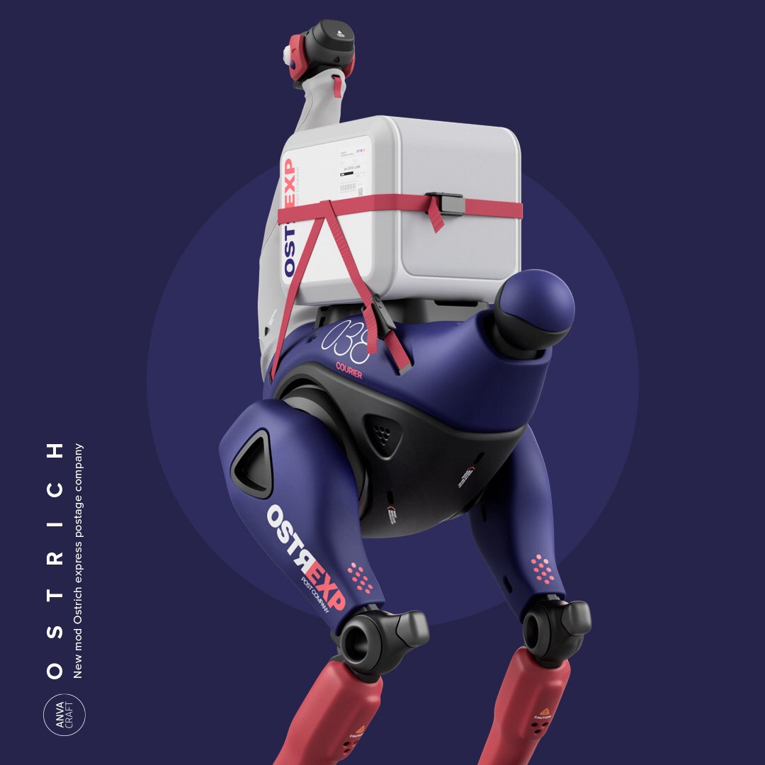 ANVACRAFT's tweet photo. New mod with utilitary trunk for Ostrich Express
#anvacraft #ostrich #mecha #robot #conceptdesign #concept #design #fusion360 #3d #3dmodeling #3dconstructing #hardsurface #robotdesign #render #conceptdesigner #3ddesigner #hardsurfacemodeling #3ddesign #toy #toydesign #toydesigner https://t.co/NqtSuBZwfm
