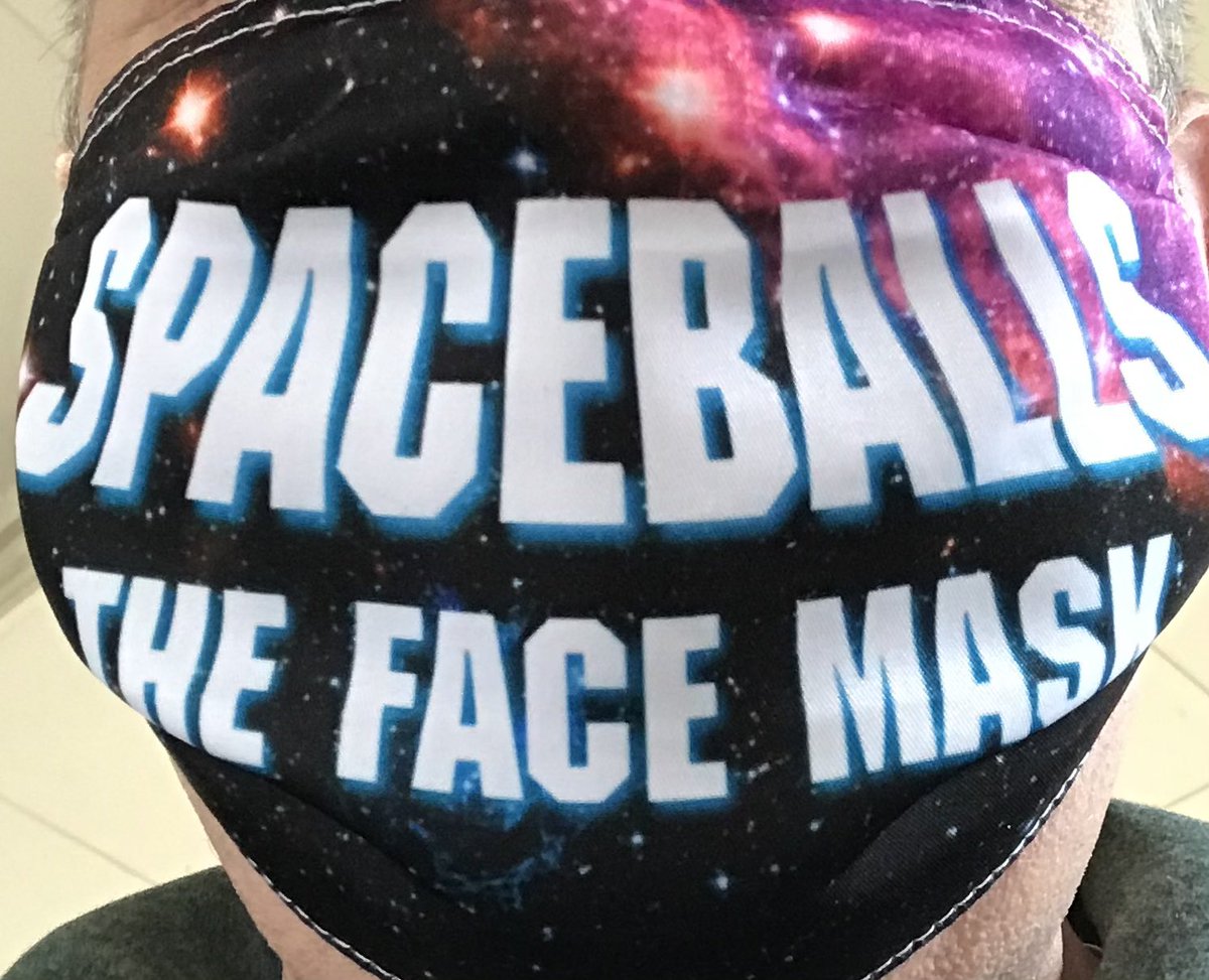AdamIntrovert's tweet image. Wore my #Spaceballs mask to #confession to lighten the mood.