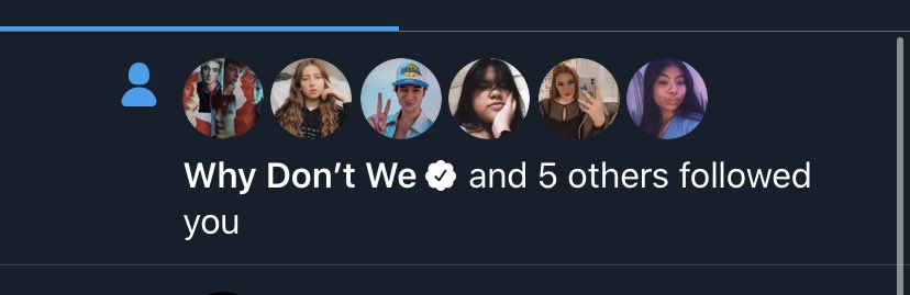 the band account followed 11.08.20