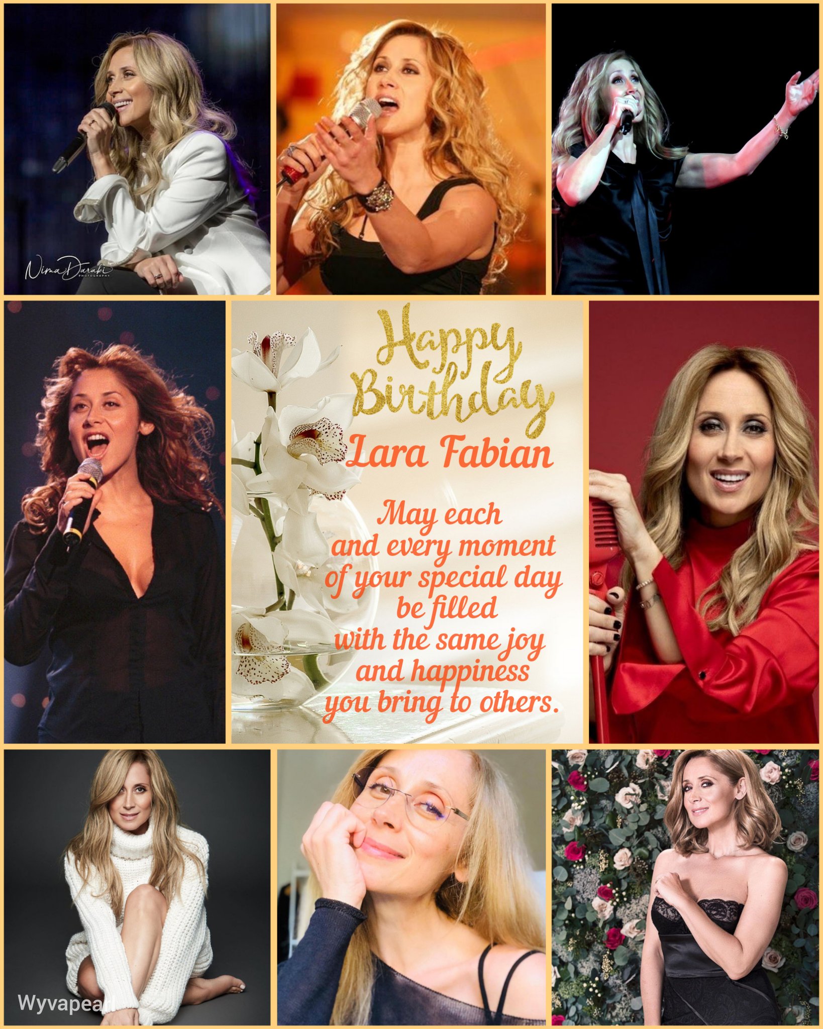 Happy Birthday
       dear Lara Fabian    